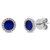 Blue Sapphire Silver Earrings Original  Effective Stone Designer Stud Earrings for Women  Girls BY CEYLONMINE