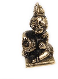 Ashtadhatu Laddu Gopal Shree Krishan Gold Plated Idol