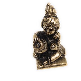                       Ashtadhatu Laddu Gopal Shree Krishan Gold Plated Idol                                              