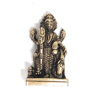 Ashtadhatu Trimukhi Daatre Gold Plated Idol