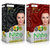Nisha Combo Pack Creme Hair Color Natural black   Flame Red (60gm + 90ml + 18ml Nisha Conditioner)