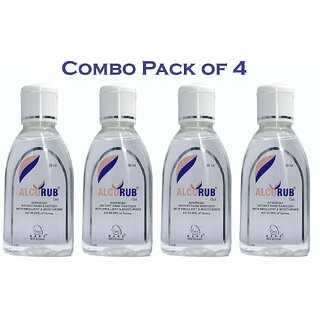 Pack of 4 Alcorub Hand Sanitizer 50 ML - InstantSanitizer