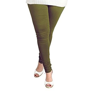                       Sant Heartland Pure Cotton Churridar Legging-COLOR- ( Chatni Green ) Pack of 1 Free Size                                              