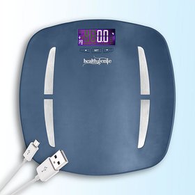Healthgenie DIgital Personal Body Fat Analyzer - Fibre Series (HB-331) Royal Blue