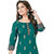 Green cotton printed unstitched dress material