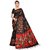 XAYA Red and Black Mysore Silk Printed Casual / Formal Sarees For Women