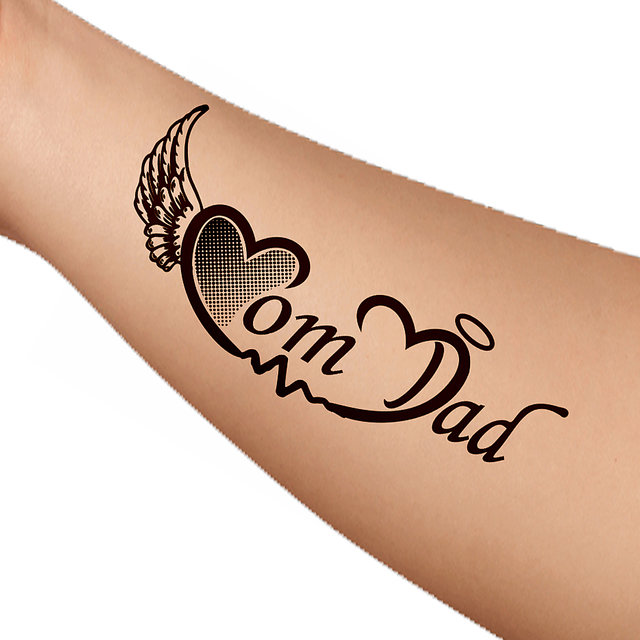 Mom Dad Tattoo Design