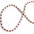 CEYLONMINE- Original Red Coral  White Pearl Beads Mala For Unisex
