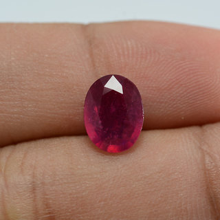                       Natural Ruby Stone 4.25 carat lab certified  original gemstone manik for mem  women by Ceylonmine                                              