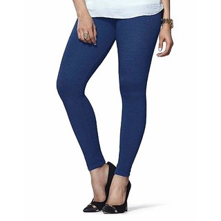                       Sant Heartland Pure Cotton Churridar Legging-COLOR- ( Ink Blue )  Pack of 1 Free Size                                              