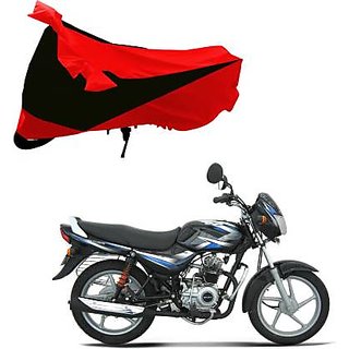 Intenzo Premium Red and Black  Two Wheeler Cover for  Bajaj CT 100