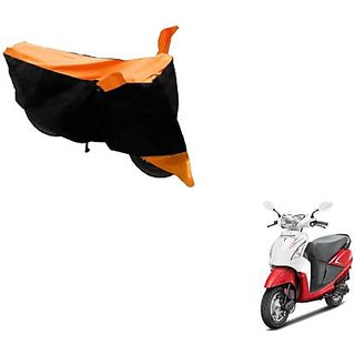 Intenzo Premium  Orange and Black  Two Wheeler Cover for  Hero Pleasure