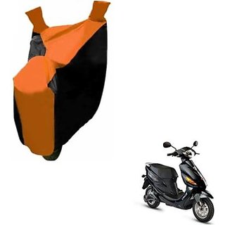 Intenzo Premium  Orange and Black  Two Wheeler Cover for  Hero Electric Cruz