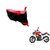 Intenzo Premium Red and Black  Two Wheeler Cover for  Mahindra Mojo