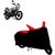 Intenzo Premium Red and Black  Two Wheeler Cover for  LML Freedom DX