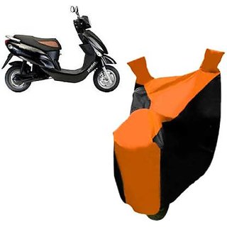 Intenzo Premium  Orange and Black  Two Wheeler Cover for  Hero Electric Photon