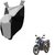 Intenzo Premium Silver and Black  Two Wheeler Cover for  Honda CB Shine