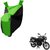 Intenzo Premium  Green Black  Two Wheeler Cover for  Bajaj Pulsar 150 DTSi