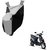 Intenzo Premium Silver and Black  Two Wheeler Cover for  Hero Electric ESprint