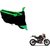 Intenzo Premium  Green Black  Two Wheeler Cover for  KTM Duke 200