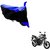 Intenzo Premium  Blue and Black  Two Wheeler Cover for  Honda CB Unicorn 160