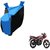 Intenzo Premium  Blue and Black  Two Wheeler Cover for  TVS Sport