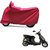 Intenzo Premium  Full Red  Two Wheeler Cover for  Hero Electric Wave Dx