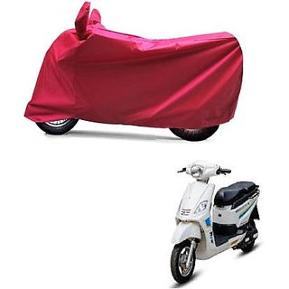 Intenzo Premium  Full Red  Two Wheeler Cover for  Hero Electric Maxi