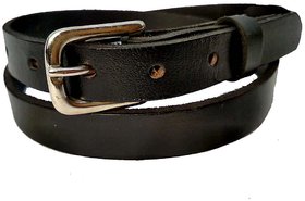 Forever99 Pure Leather Belt for Girl and Ladies and women belts for jeans and Formal Black width 25mm