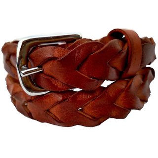                       Forever99 Men's Leather Braided Belt Pure Handcrafted Leather Men's Jeans Braided Unisex Belt Lenth 36 inch                                              