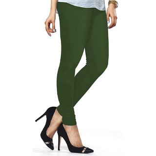 Buy Sant Heartland Pure Cotton Churridar Legging-COLOR- ( Fourleaf Green )  Pack of 1 Free Size Online - Get 71% Off