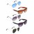 Adam Jones Pack of 5 Multicolour Mirrored Aviator UV Protected Unisex Sunglasses