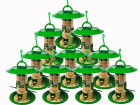 medium bird feeder with hut ( pack of 10 )