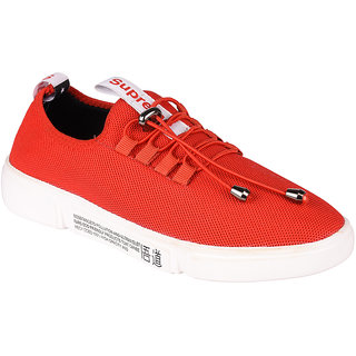 Somugi Mesh Red Walking Canvas Casual Sneakers Shoes for Men and Boys