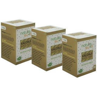                       Nature Sure Premium Kalonji Tablets for Men and Women (Black Seed or Nigella sativa) 3 Packs (90 Tablets Each)                                              