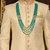 Lucky Jewellery Designer Wedding Multi Strand Green Color Dulha Har Layered Pearl Maharaja Haar Groom Necklace Set for Men (554-M6DM-1014-G)