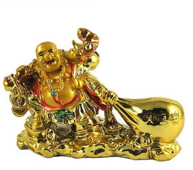 Only 4 You Feng Shui Laughing Buddha Drag The Money Potli For Good Luck