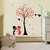 EJA Art Combo of 4 Wall Sticker Bird House On A Branch-(90 X 75 Cms)|Acacia Tree Cute Couple Kids-(92 X 90 Cms)|Owl Tree-(86 X 65 Cms)|Panda-(60 X 50 Cms)-Matrial Vinyl