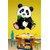 EJA Art Combo of 4 Wall Sticker Buddha On Lotus-(48 X57 Cms)|Four Bird-(122 X 122 Cms)|Panda-(60 X 50 Cms)|Family Is Where Life Begins-(76 X54 Cms)-Matrial Vinyl