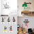 EJA Art Combo of 4 Wall Sticker Open Prison-(76 X 55 Cms)|Family Chaos And Love-(67 X84 Cms)|SB Folk Band-(11 X15 Cms)|Famliy Like Branches-(76 X54 Cms)-Matrial Vinyl.