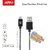 ARU ARC-33 Plus 2.4 Amp Nylon Breaded Type-C Charge  Sync Cable- Black  White