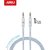 ARU ARX-11 1 Meter Braided Aux Cable- Silver