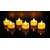 LED Tea Light Candles Diwali Decoration Flameless Smokeless Electronic Candle Candle  (White, Pack of 10)