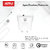 ARU ARQ-30 Quick Charge QC 3.0 Fast Charger With Charge  Sync Cable- White