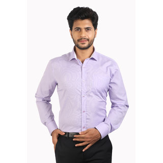 Corporate Club Formal Office Wear Purple (V-11A Checks) Shirt for Mens