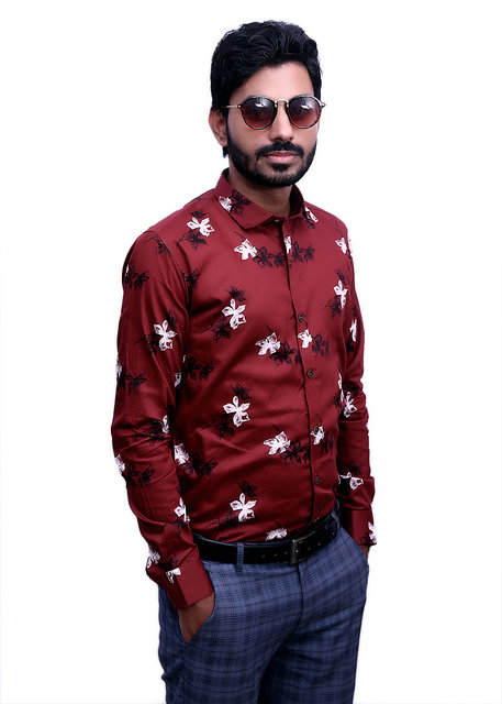 party wear printed shirt