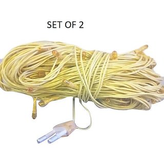 HFK 5 mtr. Pack of 2 Yellow Diwali Rise Light Jhalar