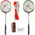 Hipkoo Toofani Wide Body Badminton Set ( 2 Rackets, 3 Feather Shuttles and Net ) Free Bag Inside