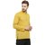 RG Designers Regular Fit Light Yellow Cotton Printed Short Kurta for Men