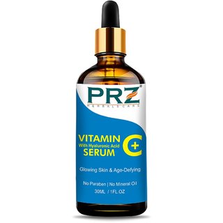 PRZ Vitamin C Serum (30ML) With Hyaluronic Acid, Glowing Skin  Age-Defying , Fairness Brightening Vitamin C Super Stren